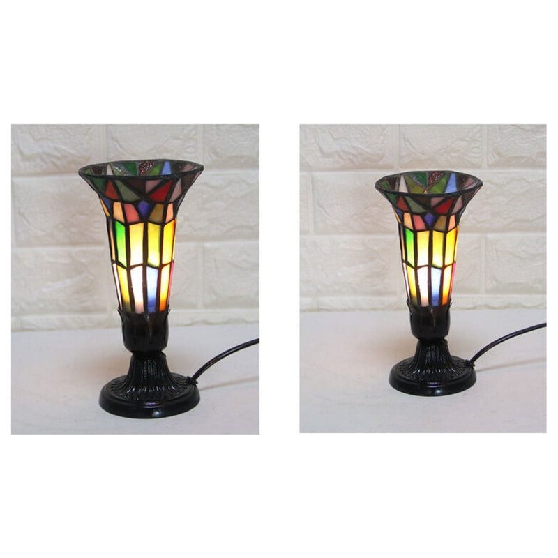 Lampe de table rétro Tiffany Design créatif de fleur 1 lumière 