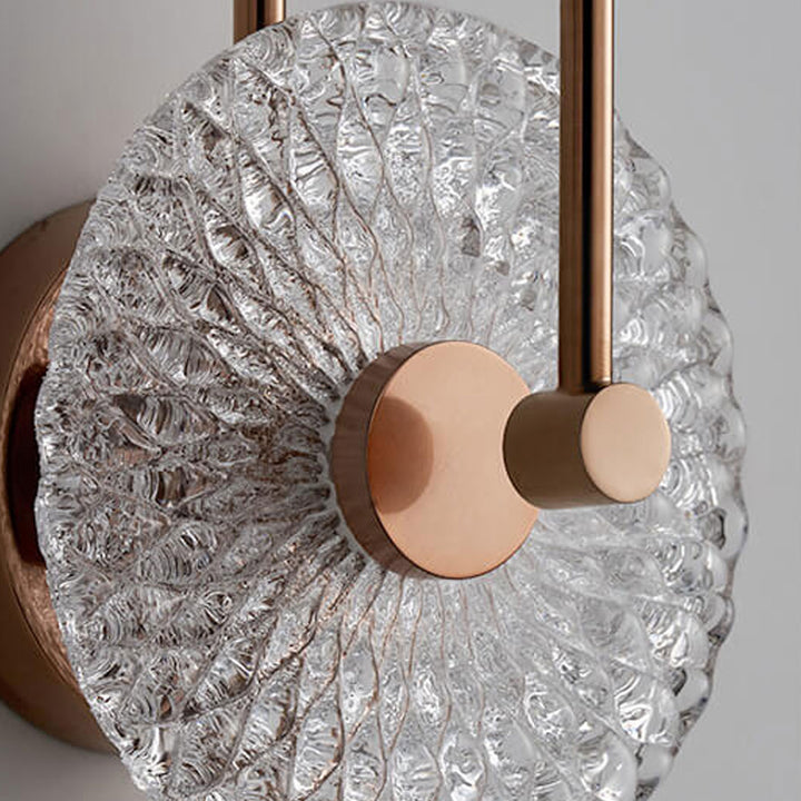 Applique murale moderne de luxe en verre fait à la main à 1 lumière 