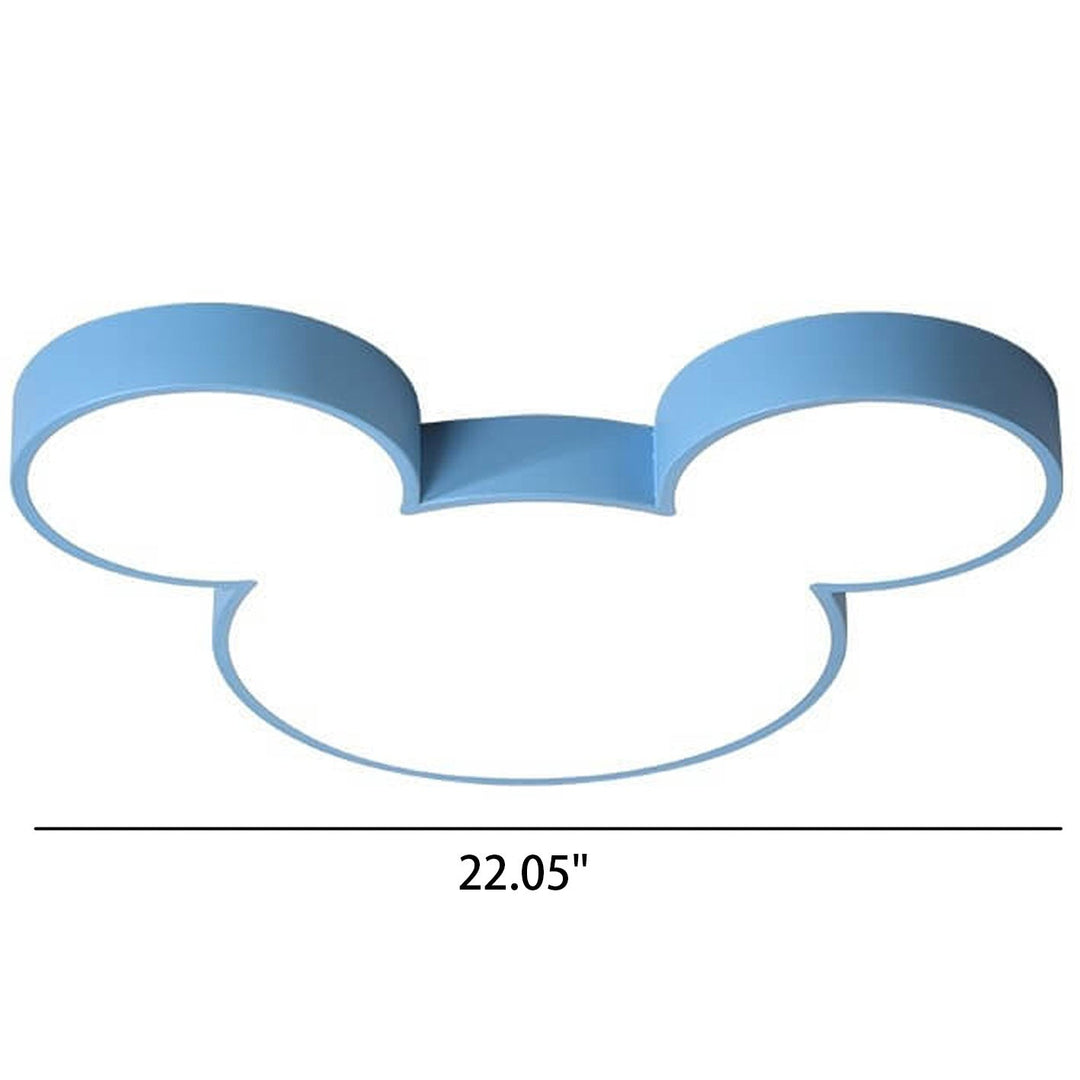 Moderne kreative flache LED-Deckenleuchte im Cartoon-Maus-Design für Wohnzimmer &amp; Schlafzimmer 