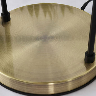 Lampe de table à cire fondue 1 lumière avec abat-jour en métal de luxe européen 