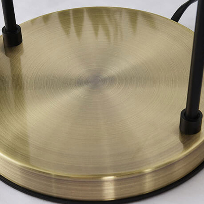 Lampe de table à cire fondue 1 lumière avec abat-jour en métal de luxe européen 