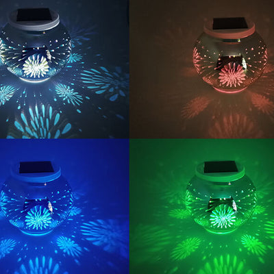 Solar Waterproof Stereo Fireworks Effect LED Outdoor Decorative Light