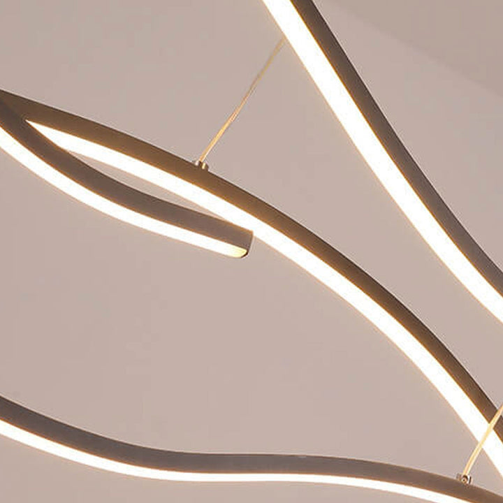 Nordic Kreative Long Line Island Light LED Kunst Kronleuchter 