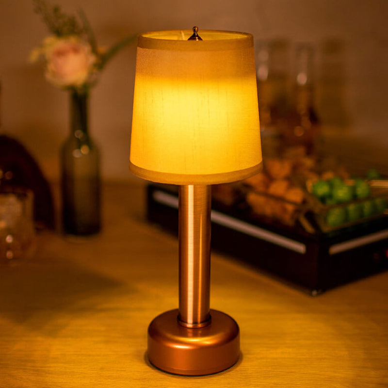 Vintage Linen Iron LED Rechargeable Table Lamp