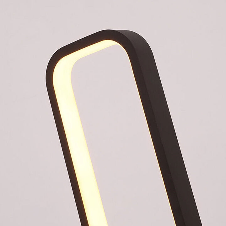 Moderne Minimalistische Ring Aluminium Silikon LED Tischlampe 