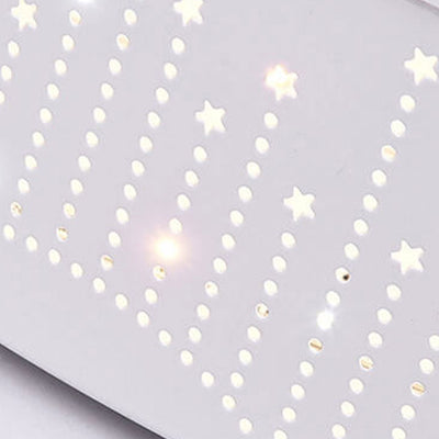 ضوء السقف الدائري LED للأطفال بتصميم حديث وبسيط مع سماء مرصعة بالنجوم 