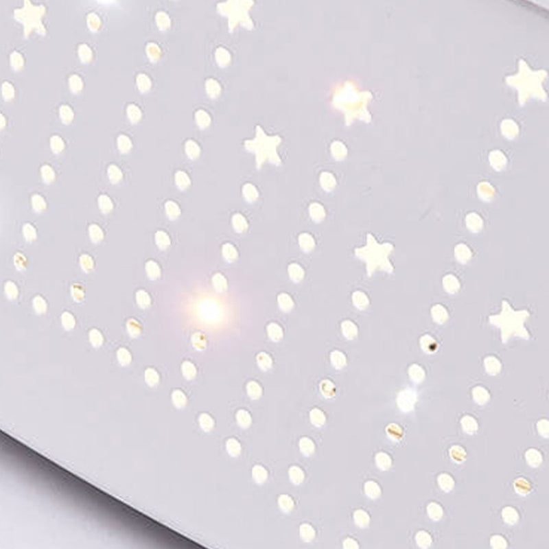 ضوء السقف الدائري LED للأطفال بتصميم حديث وبسيط مع سماء مرصعة بالنجوم 