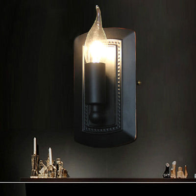 Retro Industrial Iron Creative Square Box Design 1-Light Wall Sconce Lamp
