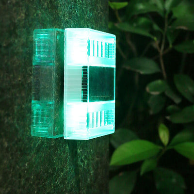 Solar Square Up and Down LED Outdoor Decorative Garden Wall Sconce Lamp