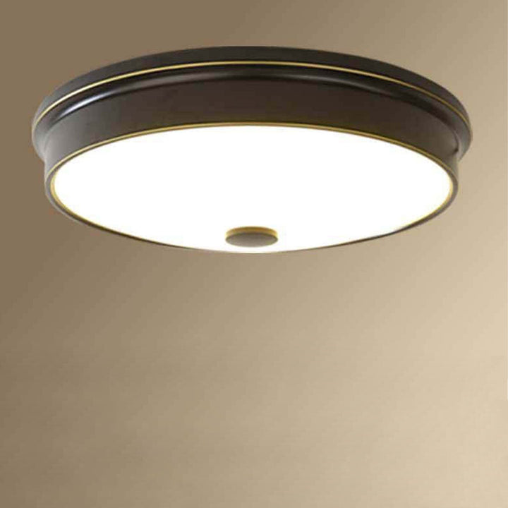 Plafonnier LED encastré en verre rond de luxe vintage 