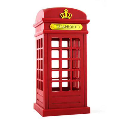 Retro Touch Creative British Phone Booth Design LED Night Light Table Lamp