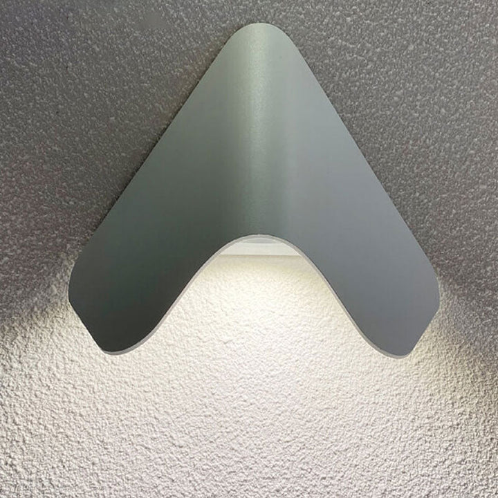 Moderne Kreativ Dreieck Aluminium LED Außen Wasserdichte Wandleuchte 