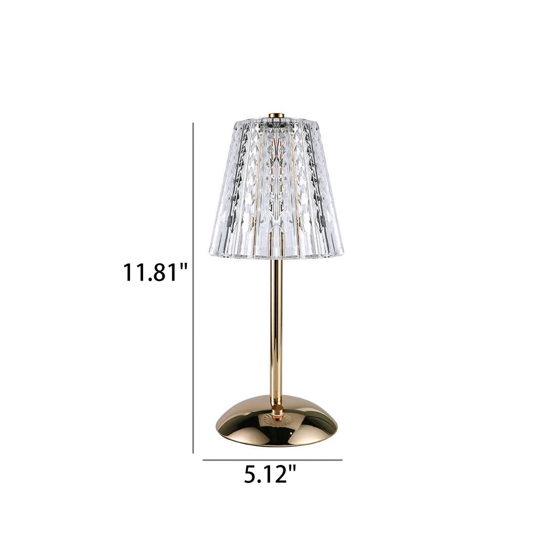 Nordic Light Luxury Aluminum Alloy USB Charging LED Night Light Table Lamp