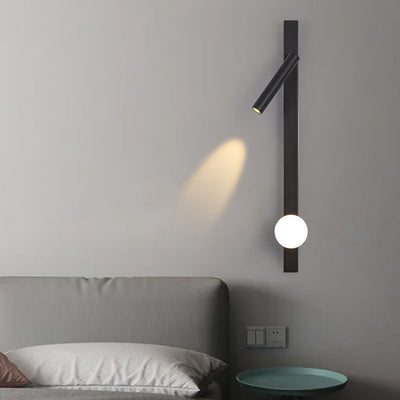 Industrial Aluminum Long Bar Rotatable Simple LED Wall Sconce Lamp