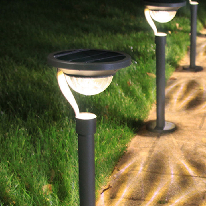 Luz de jardín solar LED impermeable de uso dual moderna de piso a techo para exteriores 