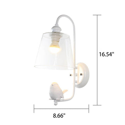 Nordic Simple Bird/Angel Design 1-Light Wall Sconce Lamp