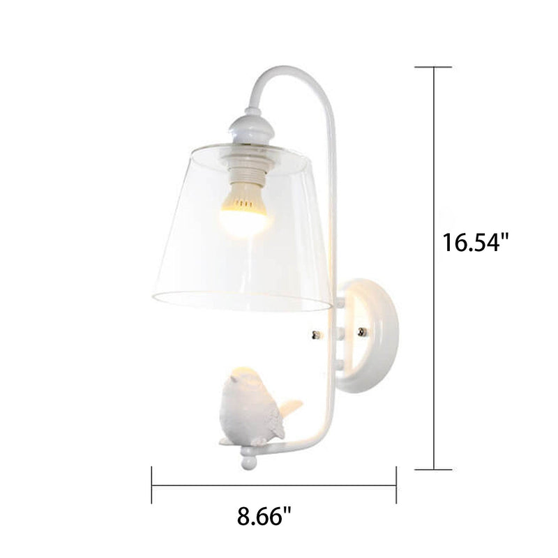 Nordic Simple Bird/Angel Design 1-Light Wall Sconce Lamp