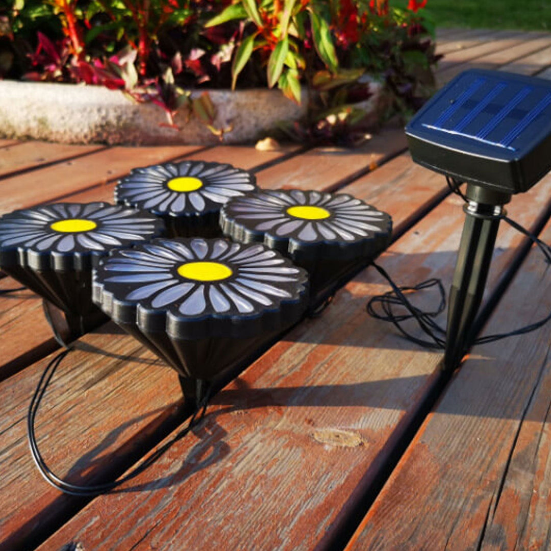 Solarbetriebene kreative Gänseblümchen-Lichterkette für den Außenbereich, Garten- und Landschaftsbeleuchtung 