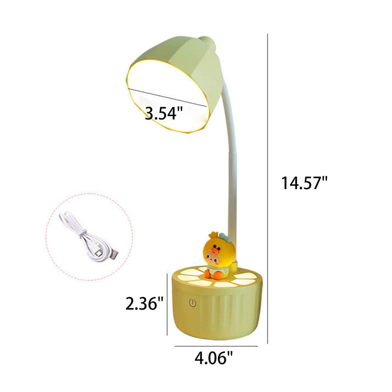 Creative Macaron Cartoon Round LED Eye Care Desk Lamp