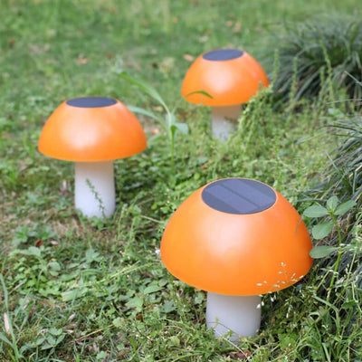 Solar Mushroom Shape LED Outdoor Garden Landscape Decorative Night Path Light