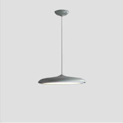 Lámpara colgante LED de metal con forma de platillo volante nórdico Macaron 