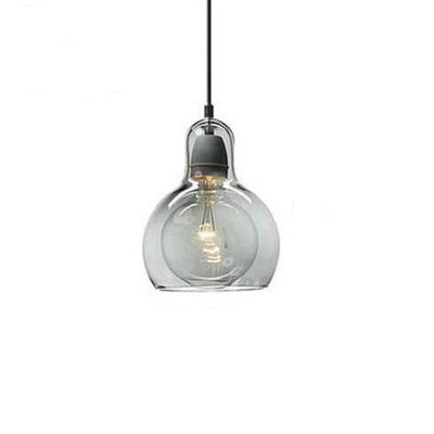 Modern Gourd Glass 1-Light Pendant Light