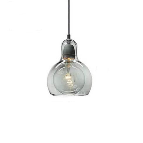 Modern Gourd Glass 1-Light Pendant Light