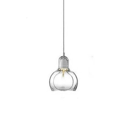 Modern Gourd Glass 1-Light Pendant Light