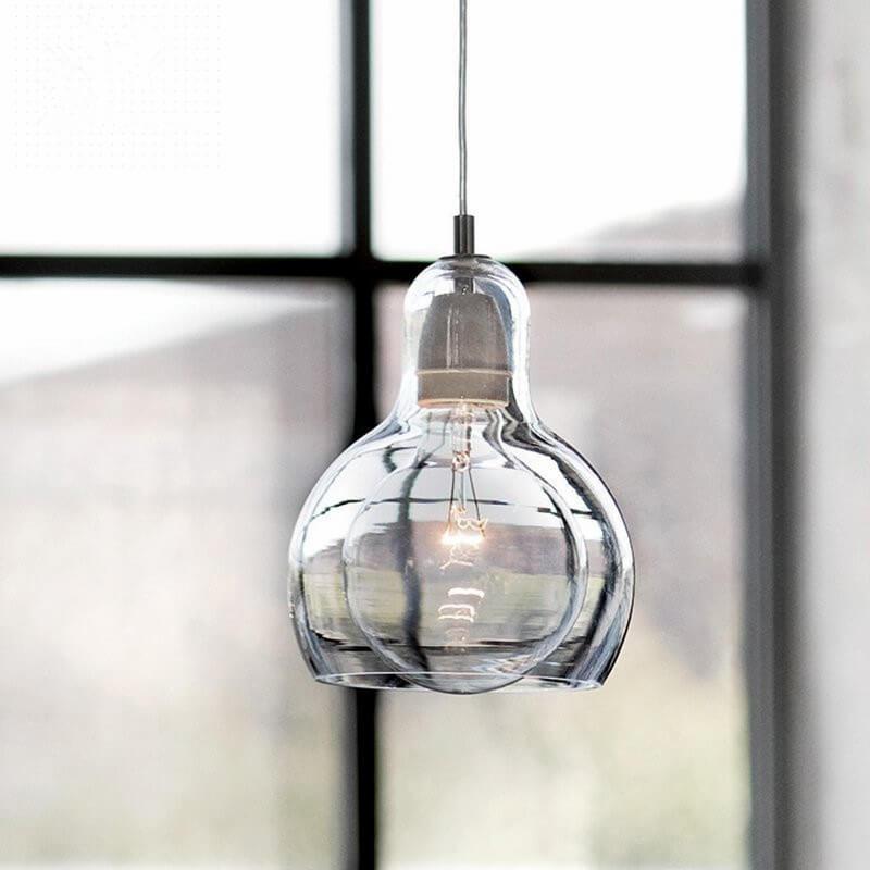 Modern Gourd Glass 1-Light Pendant Light