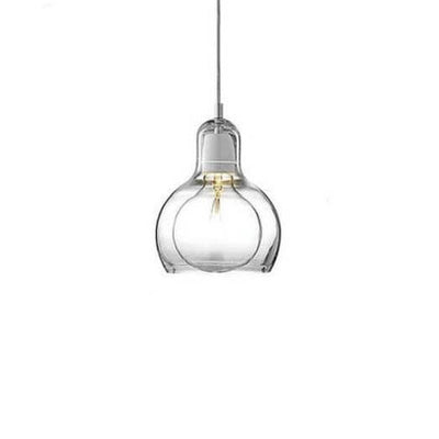 Modern Gourd Glass 1-Light Pendant Light