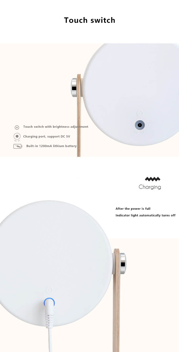Lámpara Linterna Luz Nocturna Creativa Plegable Portátil LED Lámpara de Mesa 