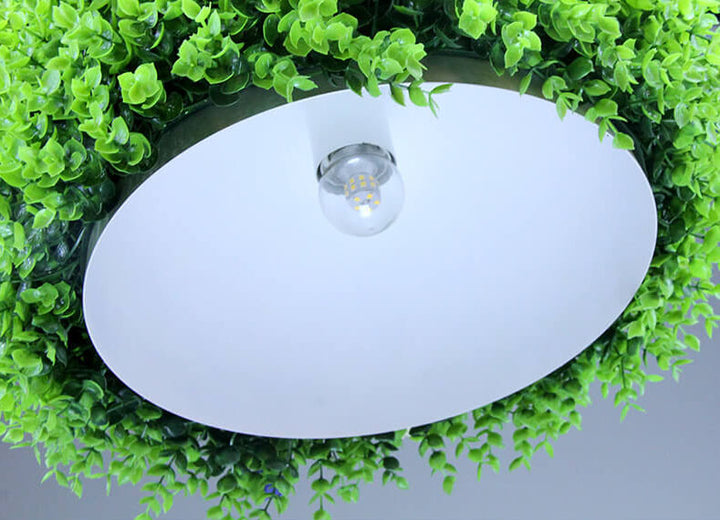Modern Simulation of Greenery Half Round 1-Light Pendant Light