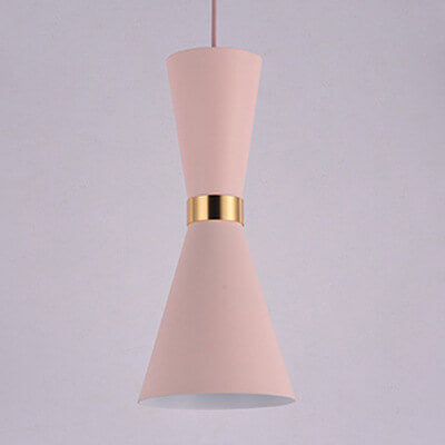 Modern Macaron Bell Shape Metal 1-Light Pendant Light