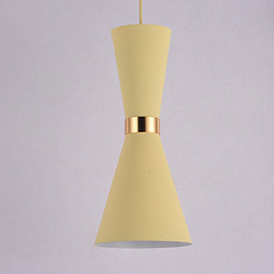 Modern Macaron Bell Shape Metal 1-Light Pendant Light