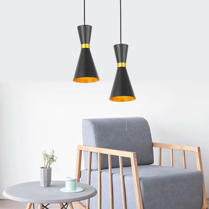 Modern Macaron Bell Shape Metal 1-Light Pendant Light