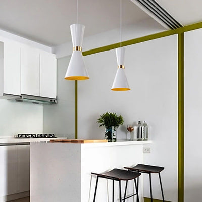 Modern Macaron Bell Shape Metal 1-Light Pendant Light