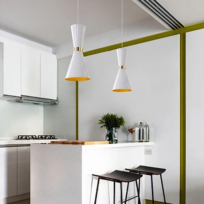 Modern Macaron Bell Shape Metal 1-Light Pendant Light