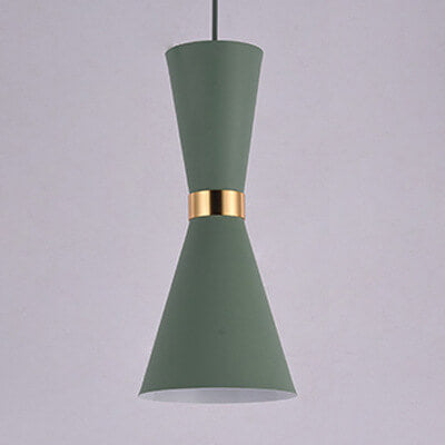 Modern Macaron Bell Shape Metal 1-Light Pendant Light
