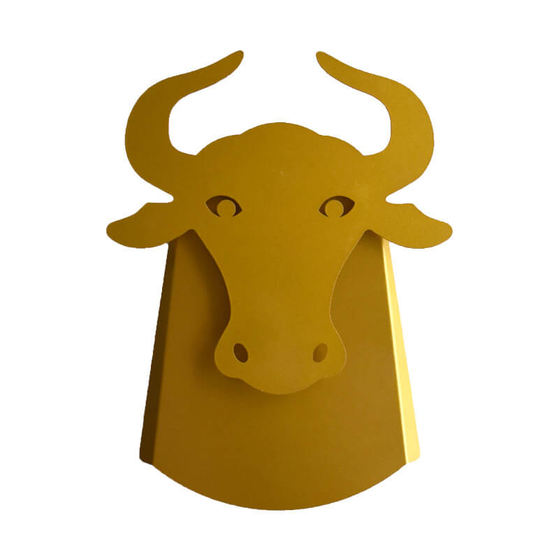 Nordic Creative Cow Head Shaped 1-Light LED Wall Sconce Lamp