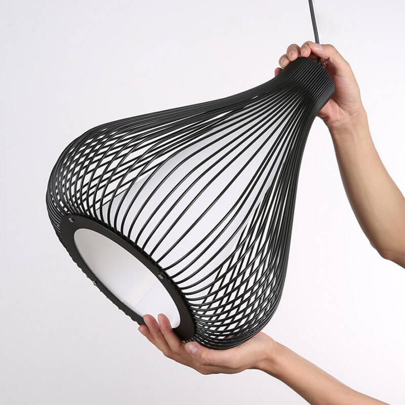Suspension Luminaire à 1 Lumière en Métal en Forme de Goutte d&