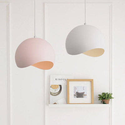 Modern Macaron Magic Bean Metal 1-Light Pendant Light