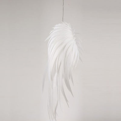 Modern PET Angel Wings Feather LED Pendant Light
