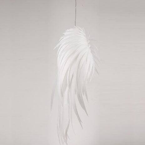 Modern PET Angel Wings Feather LED Pendant Light