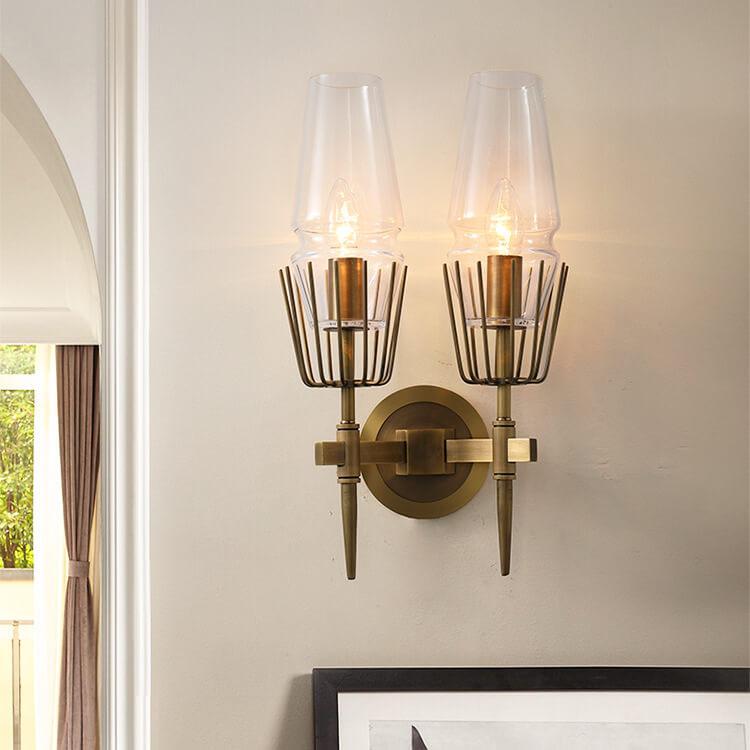 Modern Creative Torch Shaped Metal 1-Light Wall Sconce Lamp