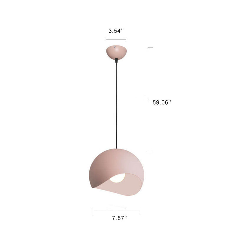 Modern Macaron Magic Bean Metal 1-Light Pendant Light