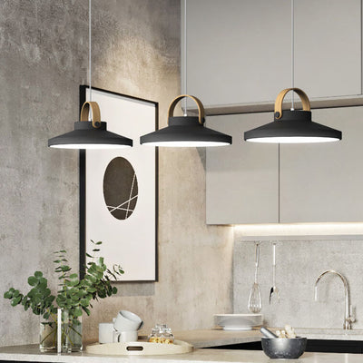 Dôme en anneau macaron nordique, suspension LED à 1 lumière 