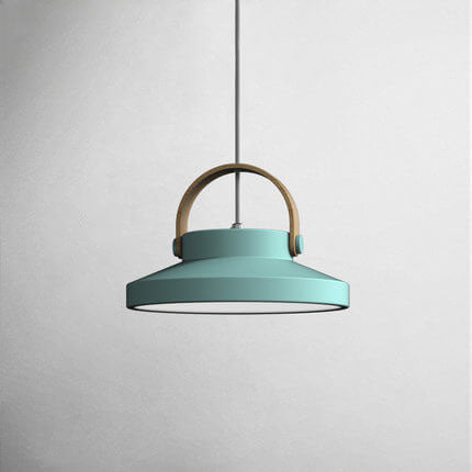 Dôme en anneau macaron nordique, suspension LED à 1 lumière 