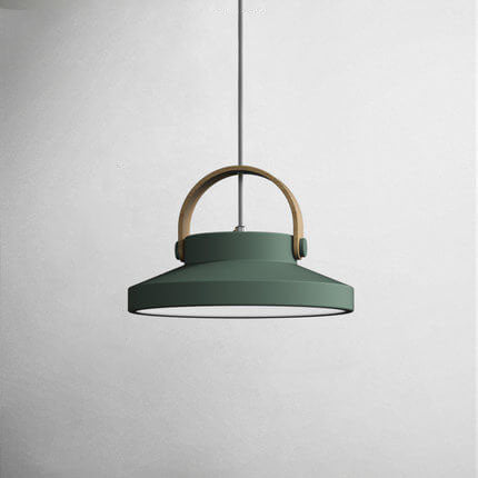 Dôme en anneau macaron nordique, suspension LED à 1 lumière 