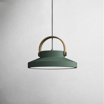 Dôme en anneau macaron nordique, suspension LED à 1 lumière 