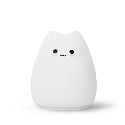 Cat Night Light USB Silicone LED Cat Table Lamp